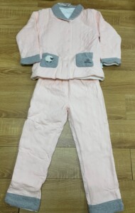 清仓全棉时代全新女童秋冬厚棉服家居套装150码140码130