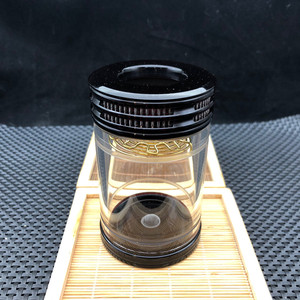 老谭蝈蝈叫罐 独眼叫罐 茶色 尺寸直径60mm 高100mm