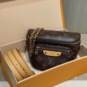 lv 新款mini bumbag 老花腰包全新 现货
