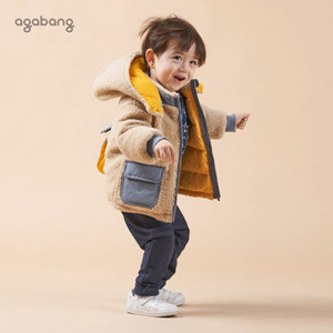 agabang阿卡邦韩国棉袄羽绒服两穿外套，朋友送的尺码不合