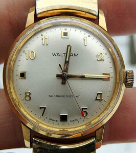 waltham华生牌机械手表,1950到1960年左右的古董