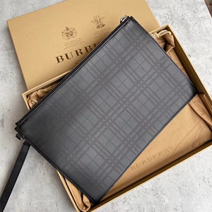 burberry巴宝莉全皮射孔收纳袋手提包100%正品 励泰