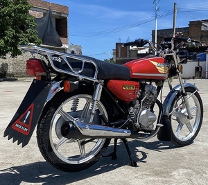 豪江平板cg125cc摩托车男士跨骑式燃油车街车机车复古摩托