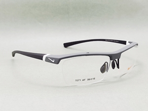 耐克硅胶半框运动眼镜框男近视户外篮球眼镜架