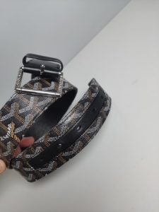 00同款货源y小妍淘宝goyard戈雅 男士皮带 男款腰带 鸵色小牛皮