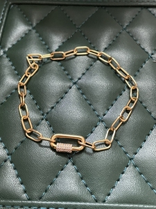 apm monaco摩纳哥 银质手链链条玫瑰金