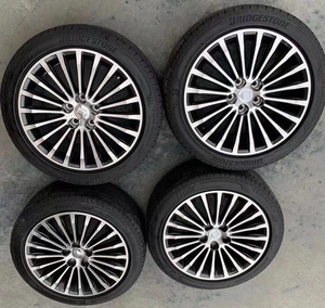 一套四根原车14代皇冠轮毂 普利司通轮胎 9.9成新 基本全