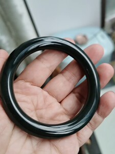和田玉青玉手镯 正圆条,青海青玉手镯(不是广西黑青料