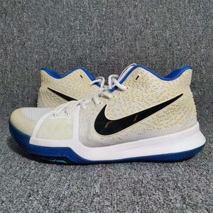 5码 无原盒 欧文3 蓝白 鞋帮破损 鞋底磨损  49