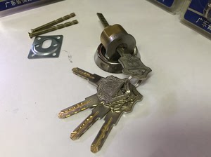 恒峰c级叶片锁芯木门铁门防盗门锁芯老式外装门锁芯