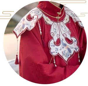 远山乔汉服【一线牵】原创设计 明制云肩,全新,可与列表汉尚华