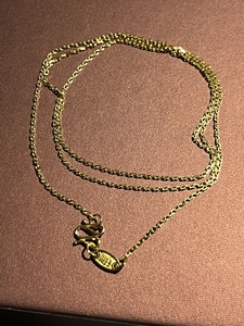 周生生足金万字链素链项链45cm2.68g非周大福六福金至尊