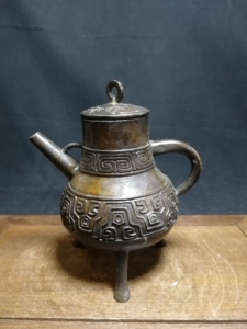 铜酒尊酒壶老物件老铜器铜摆件收藏真品看着有个百十年古玩古董老