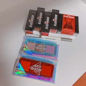 miniso名创优品漫威黑寡妇系列口红 持妆眉腊 眉笔 三色