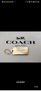 蔻驰coach金属吊牌,轻微划痕.50