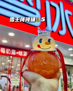 蜜雪冰城雪王吨吨桶2022新款手提斜挎大容量奶茶杯套女杯子便