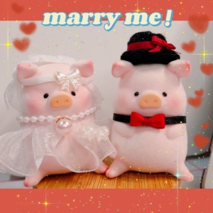 lulu猪恋人系列 衣服 婚纱 纱裙 领结 礼帽 套装