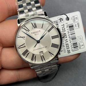 天梭t122卡森机械手表,全新未撕膜使用,盒子保卡齐全,支持