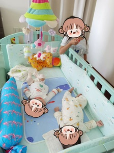 可优比Tiffany蓝婴儿床，小清新风，颜色相当拉风，宝宝现
