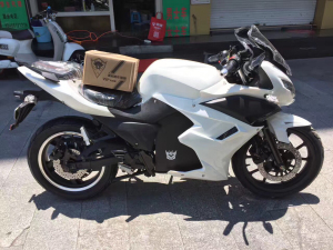 二手96v地平线电摩小猴子摩托车大趴赛油车电趴电机车72v黄