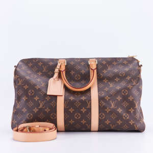 95新lv路易威登包包老花keepall45行李袋手提单肩包