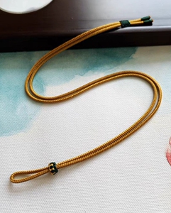 直串平安扣戒指专用绳直项链绳子翡翠蜜蜡吊坠挂绳柔软可调结男女