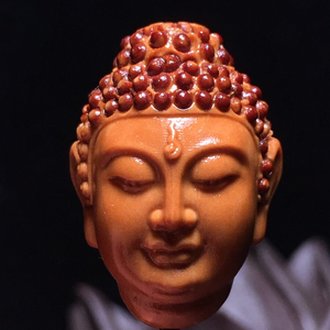 橄榄核如来佛祖单粒橄榄胡如来头单籽橄榄核雕文玩释迦牟尼单核精