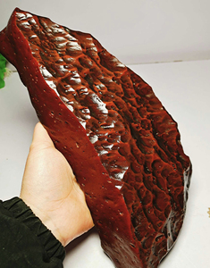 新疆 戈壁滩 老皮红铜泥石 鸡血石 奇石 鉴赏 文玩 晒台