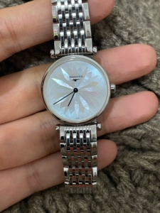 浪琴嘉岚 贝壳表面女表