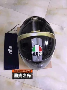 agv K3 王者之剑，配原厂包装箱头盔袋说明书LOGO贴