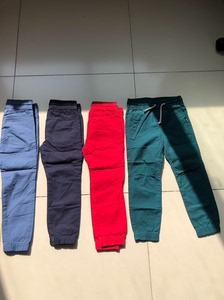 H&M儿童裤子，尺码110，4条全新，同款不同色，有2条吊牌