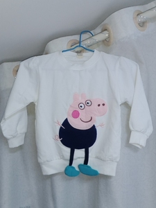 小猪佩奇卫衣儿童长袖t恤婴儿衣服男童纯棉春秋装宝宝上衣