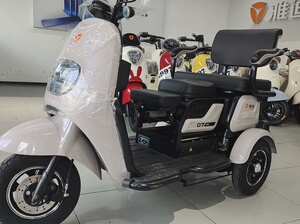 雅迪乐酷豪华电动车三轮车电瓶车老人接送孩子多人载人成人三轮车