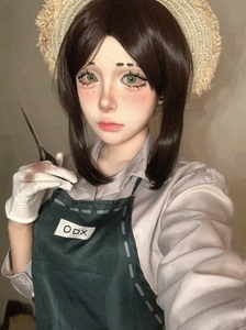 第五人格园丁红蝶COS假发 初始皮肤艾玛伍兹COSplay假