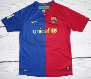 巴萨0809巴塞罗那主场球衣