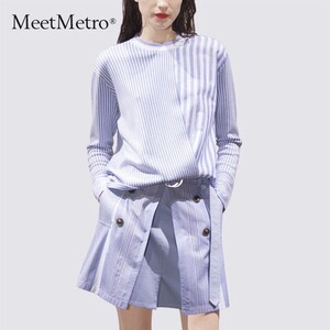 MeetMetro玛依尔上衣配裙子两件套女装气质洋气套装裙，