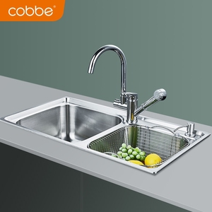 清仓处理 卡贝家蕊系列家用水槽加厚洗碗槽厨房菜盆洗菜盆 非欧
