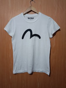 日本福神 evisu 女短袖t恤,胸围88,肩宽36,衣长5