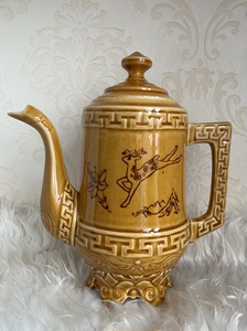 70，80年代手绘老物件，唐山瓷器老茶壶，老物件，老旧货，影