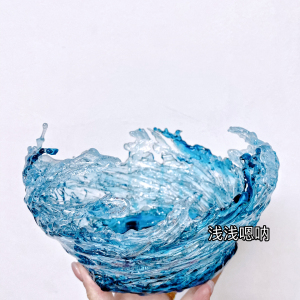 手办底座水花 浪花 海浪 可定制 大小可根据需求定制 水花大