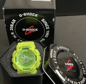 tb1166596676淘宝【已验货】98新卡西欧gshock ga140dc荧光绿黑武士