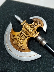 850人付款淘宝武器周边典韦岱宗合金武器模型典韦斧头钥匙扣18cm片