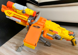 nerf ebf25 白透火神 软弹玩具热火发射器全自动机枪弹链0人付款1799