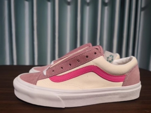 vans闷包范斯style36女款樱花粉桃子汽水低帮帆布板鞋