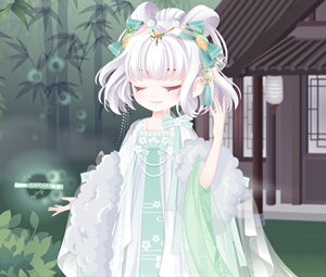 奥比岛 竹黛碧袖玉笛,竹黛柳丝水袖