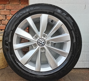 21款全新宝来原车原装轮毂轮胎,大众轮毂,原车16寸轮毂升级