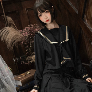 【胡桃木jk】云梦原创jk制服秋 正统水手服