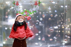 韩国CC女童圣诞新年外套2016冬款棉衣女宝宝儿…颜色分类红