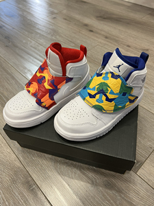 正品全新儿童aj乔丹鸳鸯,杭州永旺实体店购买11c,28码