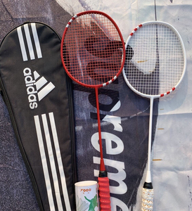 羽毛球拍双拍全碳素超轻2只装一副初学一对拍情dear暗白大神45